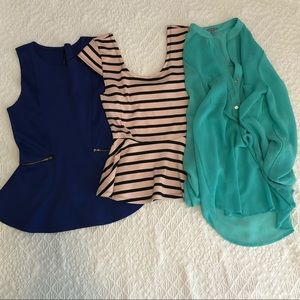 Bundle of 3 blouses, good condition